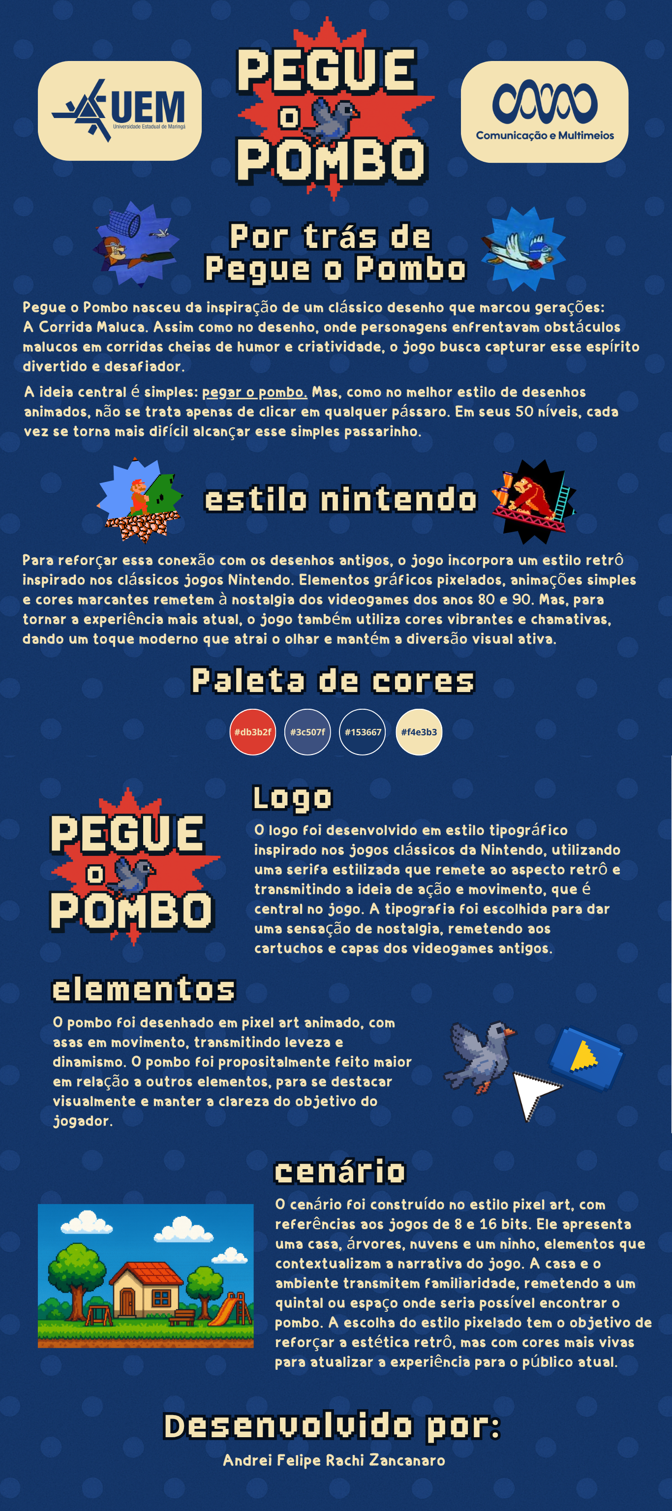 Conceito do Projeto Pegue o Pombo